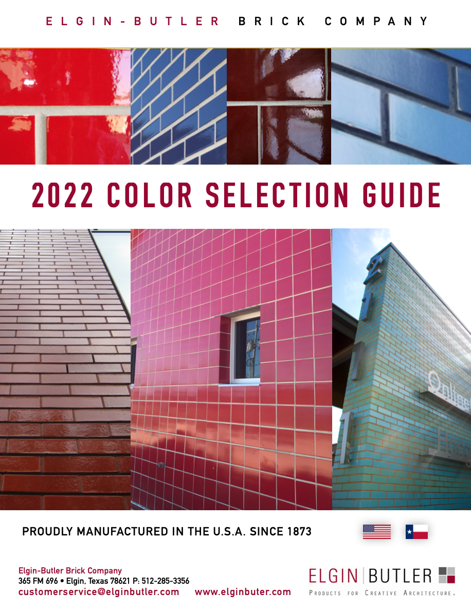 Architectural Artisan Glazed Thin Brick Color Selection Guide