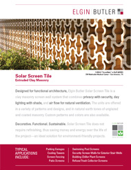 Solar Screen Tile